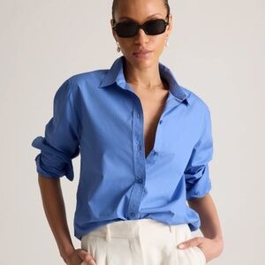 Quince 100% Organic Cotton Poplin Long Sleeve Shirt